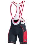 Santic Men's Cycling Bib Shorts 4D Padded Breathable Bicycle Mountain Road Riding Bike Bibs Red