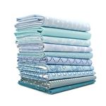 Aqua - Light Blue Fat Quarter Bundle (LB.10FQ) by Mixed Designers for Southern Fabric