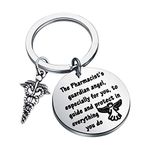 FEELMEM Pharmacists Prayer Keychain RX Pharmacist Gift A Pharmacist’s Guardian Angel Protect in Everything You Do Gift for Pharmacy Technician Pharmacy Tech Guardian Angel Gift (Pharmacist)