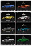 Lamborghini Posters (Set of 8) Aventador and more Lambo Super Car Posters (29 x 21 cm) | Matt Laminated Lamborghini Car Poster | Lamborghini Cars wall decor, home decor, supercar posters