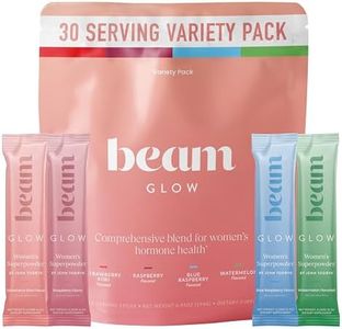 Beam Glow, Hormone Balance for Women, Cortisol Support for Women, Thyroid Support Powder with Selenium, Bromelain and Chasteberry, PMS Relief, Hair Skin & Nails, Health and Wellness Gift, Variety Pack