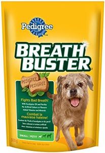 PEDIGREE BREATHBUSTER Biscuit Treats for Dogs, Small Dog, 500g Pouch, Brown, 500 g (Pack of 1)