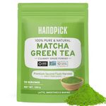 HANDPICK, Japanese Matcha Green Tea Powder 100 gram Authentic Premium Second Flush Harvest | Resealable Ziplock Pouch