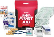 Go2Kits 3-Pack 54 Piece First Aid Kit Featuring Assorted Bandages, Wipes and First Aid Basics in Compact Reusable Kits for Home, Office & Travel (5 Pack)