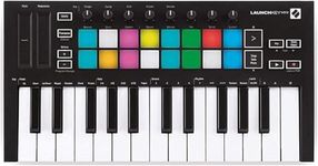 Novation Launchkey Mini [MK3] — Portable 25-Key, USB, MIDI Keyboard Controller with DAW Integration. Fixed Chord Mode and Arpeggiator — for Music Production