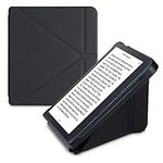kwmobile Origami Case Compatible with Kobo Libra 2 Case - Slim PU Leather Cover with Stand - Black