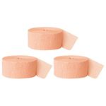 Andaz Press Crepe Paper Streamer Hanging Party Decorations Kit 240-Feet Peach 1-Pack 3-Rolls Colored Wedding Baby Bridal Shower Birthday Supplies