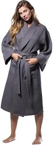 Turquaz Lightweight Full-Length Robes For Women Waffle Kimono Bathrobe - Soft, Fast-Drying, Long-Lasting Cotton Blend Unisex