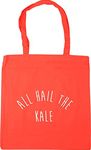 Hippowarehouse All hail the kale Tote Shopping Gym Beach Bag 42cm x38cm, 10 litres