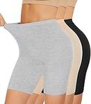 3PCS Shapewear Shorts Seamless Slip Short, Anti Chafing Women Underwear Body Shaper Boyshort for Under Dresses Running Yoga