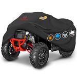 Comnova ATV Cover for 4 Wheelers - 95 Inch ATV Covers 600D Heavy Duty & Waterproof, All Weather Outdoor Four Wheeler Quad Cover Large for Polaris, Kawasaki, Arctic Cat, Honda, Yamaha and More