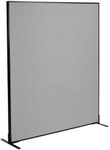 Global Industrial 60-1/4"W x 72" H Freestanding Office Partition Panel, Gray