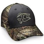 Fishouflage Shadow Strike Bass Hat - Camo Fishing Cap, Camo, One Size