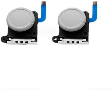 LICHIFIT 2 Joystick Capteur analogique Bascule pour Switch Lite Contrôleur Joy-Con ThumbStick Cap Module Bouton Blanc