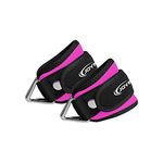 JoyFit Padded Ankle Straps- for Cable Machine, Kickbacks, Glute Workouts, Leg Extensions, Curls & Hip Abductors with Padded Neoprene Support [Black, Pair]