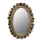 Creative Co-op Mirror, Metal, Cream