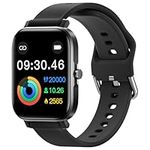 ANCwear Smart Watch for Women Men, 1.83" Display Fitness Watch with Heart Rate Sleep Monitor, Step Counter Watch with 120+ Sports Modes, IP68 Waterproof Smartwatch for Andriod iOS(Black)