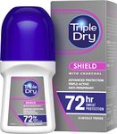 Triple Dry Women | With Charcoal Anti-Perspirant Roll On 50ml | 72-Hour Protection Against Excessive Sweating | Fights Odour | Triple Active Formula | Clinically Proven | Female