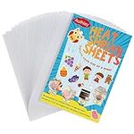 Auihiay 20 Pieces Sanded Shrink Plastic Sheets, Shrink Films Papers Kids Creative Craft, 7.9 X 5.7 inch / 20 X 14.5 cm