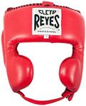CLETO REYES Closed Face Headguard - Red- Medium