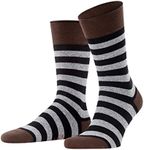 Falke Mens Sensitive Mapped Line Sock Henne/Black EU 43-46 (US Men's 9.5-12) One Size