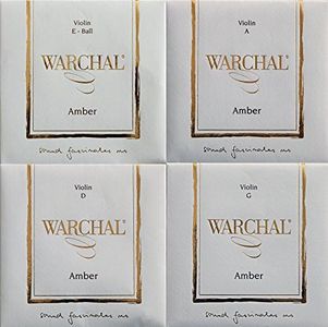 Warchal Amber Violin String Set with E Ball End