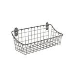 Spectrum Diversified Small Vintage Cabinet & Wall Mount Basket, Industrial Gray