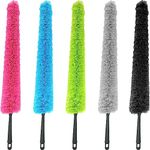 Smith’s® Premium Microfibre Radiator Cleaning Brush | Blue | Extra-Long Reach (80cm) | Slim, Strong & Flexible Duster | Washable | Multi-Purpose - Cabinets, Skirting Boards, & More!