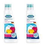 Dr. Beckmann Pre Wash Stain Remover with Brush 250ml | Works 1st Time Against Tough Stains | For all Colours & Textiles | Pack of 2