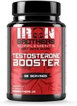 Iron Brothers Supplements Testosterone Booster for Men, 90 Capsules | Testosterone for Men to Enhance Muscle Growth | Estrogen Blocker | Promotes Fat Loss & Increase Male Performance - 30 days Supply