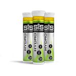 Science In Sport Hydro Hydration Tablets, Gluten-Free, Zero Sugar, Pineapple and Mango Flavour Plus Electrolytes, 20 Effervescent Tablets per Bottle (3 Bottles)