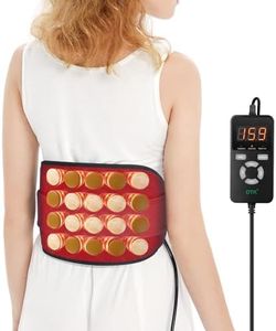 UTK Infrared Heating Pads, Electric Heat Pad Belt with 10 Jade Stones and 10 Tourmaline Stones, Heat Pads for Lower Back, Auto Off, SmartTemperature&Time Controller with Memory Function