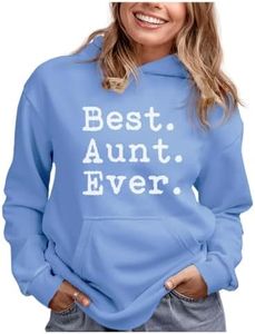 Tstars - Auntie Best Aunt Ever - from Nephew or Niece Women Hoodie X-Large California Blue