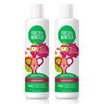 Fresh Monster Toxin-Free Hypoallergenic 2-In-1 Kids Shampoo & Conditioner Watermelon 8 Ounce (Pack of 2) Watermelon