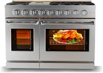 GarveeTech 48 Inch Gas Range, Full 