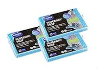 Addis Superdry Sponge Mop Replacement Refill Heads, Pack of 3, Blue