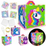 FunzBo Fuse Beads Kit - Fuse Beads Kit for Unicorn Night Light Lamp, Arts and Crafts for Kids, Toys Crafts for Kids, Teens, Night Light for Kids Room, Gifts for Girls, Boys Age 5+