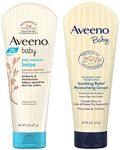 Aveeno Baby Daily Moisturising Lotion For Delicate Skin (227G) And Aveeno Baby Soothing Relief Moisture Cream Fragrance Free 227G