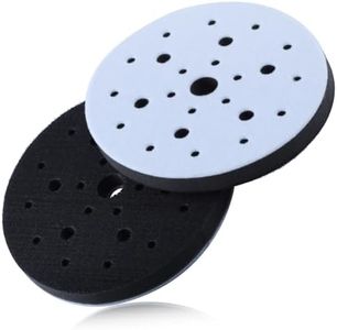 SPEEDWOX Soft Interface Pad 6 Inch 25 Holes Hook and Loop Sponge Cushion Buffer Backing Pad Sanding StickFix Interface Pad Abrasive Net Sander Pad for Sander Automotive Woodworking Polishing