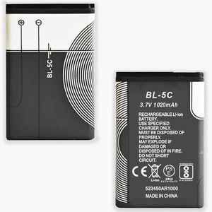 XHDATA BL-5C 3.7V 1020mAh Rechargeable Battery for Radio 2 pièces