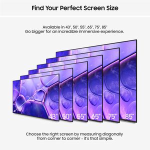 Samsung 43" Crystal 4K Smart TV – Q-Symphony, Metal Design, 2025