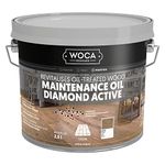WOCA Maintenance Oil Diamond Active |2.5 L| Plant Based Oil Floor Refinishing Product. Wood Oil That Nourishes, refinishes and Protects Your Floor to Make it Look Great (White)