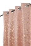 FABREEVA Heavy Velvet Fabric Luxury Looks Room Darkening Patti Designer Curtains Long Door for 9 Feet, Light Pink, Pack of 4 Pieces