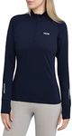 TCA Women's Winter Run Half-Zip Long Sleeve Running Top - Night Sky, Medium