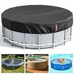 LXKCKJ 18 Ft Round Pool Cover, Sola