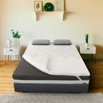 Dreamveda Orthopedic Memory Foam Cooling Gel Mattress Topper | 2 Inches Soft Mattress Padding | Extra Comfort with Elastic Strap & Breathable Cover | Queen Size 78x60 | 2 Years Warranty