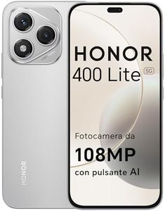 HONOR 400 Lite Smartphone 5G Dual SIM NFC, 8GB RAM 256GB Memoria, 108MP con pulsante AI telefono Android 15, 6.7 pollici AMOLED Eye-Care Display, 5230 mAh,IP64&SGS, Velvet Gray [Versione italiana]