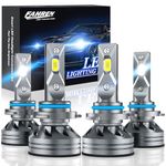 FAHREN 9005/HB3 High Beam 9006/HB4 Low Beam LED Headlight Bulbs Combo, 52000 Lumens 700% Super Bright LED Headlights Conversion Kits 6500K Cool White, Pack of 4