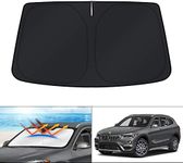 KUST Custom Fit Windshield Sun Shade for 2016 2017 2018 2019 2020 2021 2022 BMW X1 F48 Accessories Sunshade Foldable Window Sun Visor Protector Blocks UV Rays Keep Your Car Cooler