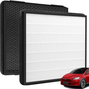 Cabin Air Filter for Tesla Model X Model S 2021-2025 HEPA Intake Air Filter Replacement with Activated Carbon, 1 Pack